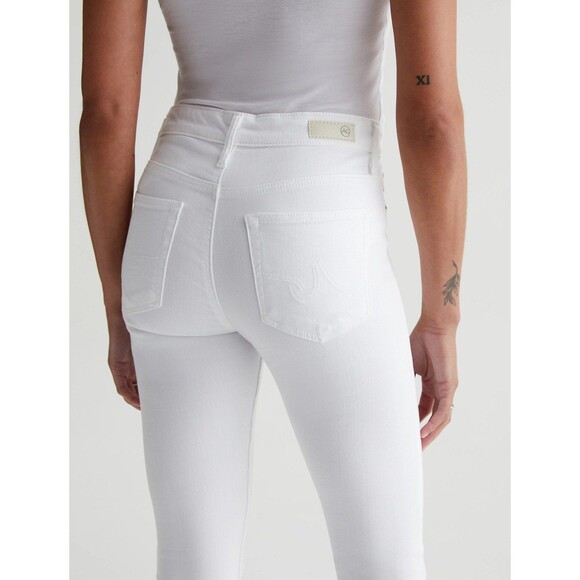 AG ADRIANO GOLDSCHMIED FARRAH SKINNY ANKLE JEANS--WHITE SIZE 24 - Picture 9 of 11